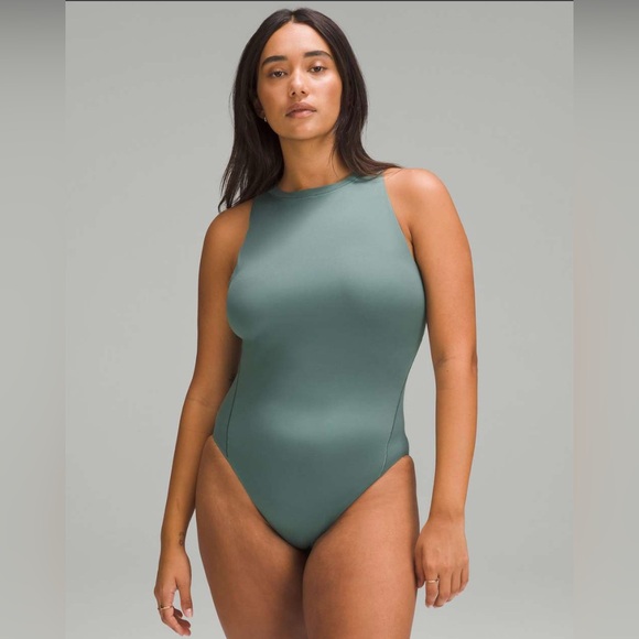 Lululemon Wundermost Ultra-Soft Nulu High-Neck Sleeveless Bodysuit - Picture 1 of 9